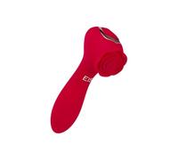 EIS | doppio vibratore in silicone a forma di rosa | 12,5 cm | impermeabile (IPX7) | ricaricabile | 2 motori | stimolazione vaginale e clitoridea | materiale delicato sulla pelle