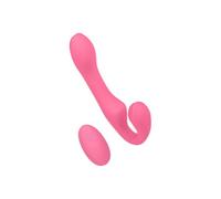 EIS, vibratore, vibratore Rabbit in silicone con telecomando, 20 cm, impermeabile (IPX6), ricaricabile, 20 programmi di vibrazione, materiale delicato sulla pelle