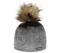 Eisbär Beanie Dip Dye Lux Crystal Donna - Made in Austria Berretto Invernale da con Fodera, Fodera Autunno/Inverno Inverno - Taglia Unica Nero
