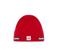 Eisbär Berretto da uomo Rai Ski Austria rosso - Berretto invernale in lana merino per uomo - con pile protegge dal freddo e dal vento - Beanie con risvolto caldo berretto lavorato a maglia morbido e