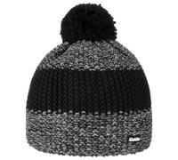 Eisbär Berretto con Pompon Styler Beanie Lavorato a Maglia da Sci Taglia Unica - Nero-Grigio