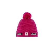 Eisbär Berretto con Pompon Trail Skipool Donna - Made in The EU Beanie Lana Lavorato a Maglia Invernale Fodera, Fodera Autunno/Inverno Inverno