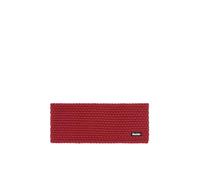 Eisbär Fascia per capelli da donna e da uomo, colore rosso, in lana merino unisex, con pile che protegge da freddo e vento, cappuccio morbido, caldo, traspirante dall'Austria