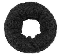 Eisbär Sciarpa ad Anello Tonella Donna/Uomo - Made in Austria invernale da donna con fodera, fodera Inverno autunno/inverno - Taglia unica nero