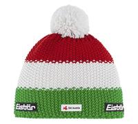 Eisbär Star Pompon Ska - berretto Green/White/Red man Lana Merino