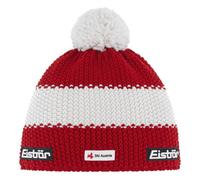 Eisbär Star Pompon Ska - berretto Red/White man Lana Merino
