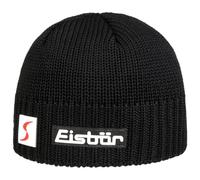 Eisbär Trop Skipool Berretto Invernale Donna/Uomo - Made in The EU Beanie Cuffia Eisbaer con Fodera Inverno Autunno/Inverno - Taglia Unica Nero
