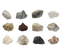 Eisco Labs - Kit introduttivo per rocce sedimentarie, 12 pezzi, include esemplari da 2,5 cm, ideale per aule di geologia e laboratori di prova di base sul campo