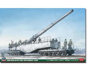 Eisenbahngeschutz Leopold, Wintertarnung 1:72 Plastic Model Kit HASEGAWA