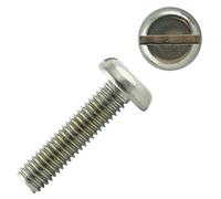 Eisenwaren2000 | Viti a testa piatta con intaglio M4 x 50 mm (40 pezzi) - Viti a testa piatta DIN 85 - ISO 1580 - Viti filettate - acciaio inox A2 V2A - antiruggine