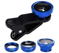 EisEyen, set di obiettivi per fotocamera, grandangolare, per cellulari iPhone XS, XS max, XR, X, 8 Plus, Samsung Galaxy Note S9, S8, S7