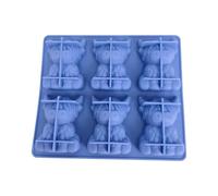 Eisform Silikon - 6 Kammern Antihaft 3D Kuhform | Mini Kuh Eiswürfelschale - Eiswürfel Form für Whiskey Cocktails Getränke Limonade Saft Party Küche Camping Picknick Pool