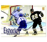 Eishockey - Kampf um den Puck (Wandkalender 2026 DIN A4 quer), CALVENDO Monatskalender: Dynamische Actionszenen und faszinierende Eindrücke aus der Welt des Eishockeysports
