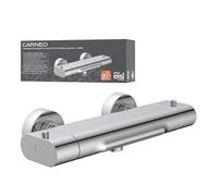 EISL 1330090 CARNEO, rubinetto vasca da bagno, miscelatore con controllo termostatico, bocca a cascata, blocco di sicurezza a 38°C, miscelatore vasca da bagno, cromo