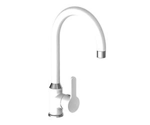 EISL disegno Nuevo, Miscelatore monocomando per lavabo, 1 pezzi, bianco/cromato, ni182dinwcr