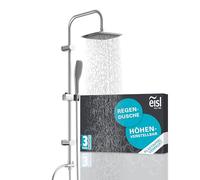 EISL EASY FRESH DX12006 Set doccia senza rubinetto, colonna docia, set doccia con doccia a pioggia grande e doccetta, colonna doccia senza miscelatore, kit di installazione completo, cromato