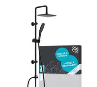 EISL Easy Fresh DX12006BL-A - Set doccia senza rubinetto, 2 in 1, con grande doccia a pioggia (250 x 250 mm) e doccetta senza rubinetto, kit di montaggio completo
