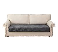 Eismodra Copridivano 3 Posti,Copri Divano Chaise Longue Angolare con Penisola,Velluto Antiscivolo Lavabile,per 2 Posti con Braccioli,per Cani Animali Domestici,Grigio Scuro,90 x 120 cm (Solo 1 Pezzo)