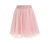 Eisnnu Gonna Tulle da Donna Classico Elastico 3 Strati Tutu Gonna in Tulle,Bianco Nero Rosa per Carnevale Halloween Fancy Dress Natale Cosplay (IT, Testo, Taglia Unica, Regular, Regular, Rosa)