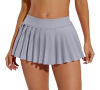 Eisnnu Minigonna da Donna, Gonna a Pieghe Sexy da Donna，Elasticizzata, Ultra Corta,a Tinta Unita, per Cosplay, Cheerleader, Club e Feste