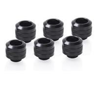 ALPHACOOL - Eiszapfen Pro 13mm Hardtube Fitting G1/4 - Deep Black Sixpack