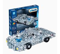 Eitech 00234 - Cassetta da costruzione in metallo, modello Speed Racer 5, 590 componenti, kit per modellini auto, giocattolo educativo fai da te, auto da corsa, ca. 22 cm, giocattolo da costruzione