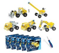 Eitech Cassetta in metallo - Mini veicoli da cantiere (set da 5)