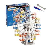Eitech GmbH- Classic Ferris Wheel Construction Set eitech 00017-Costruzione in Metallo, panoramica, Colore Acciaio, Ruota della Fortuna, C17