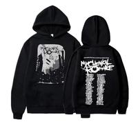 EIUIIOXU Felpe con Cappuccio My Chemical Romance Uomo Donna Abbigliamento Parade Punk Emo Rock Band Felpe con Cappuccio Autunno Inverno Maglioni Oversize