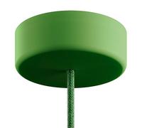 creative cables EIVA Kit Rosone cilindrico in Silicone Soft Touch IP65 per Esterni - Verde Prato