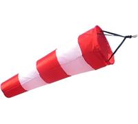 Eivdru Manica A Vento SacchiaVentoperIl Giardino 150cm DiLunghezza Impermeabile Segnavento Rosso E Bianco Manica a Vento per la Misurazione Vento in Aeroporto Bandiera di Avvertenza in Tessuto Oxford