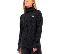 Eivy - Intimo termico donna a coste in Lana - Icecold Merino Wool Gaiter Top Black Leopard per Donne - Taglia M - Nero