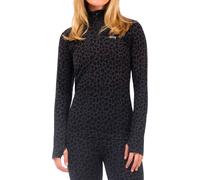 Eivy - Intimo termico donna in Lana - Journey Merino Wool Top Black Leopard - Taglia L - Nero