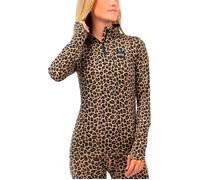 Eivy - Intimo termico donna in Lana - Journey Merino Wool Top Leopard per Donne - Taglia L - Marrone