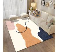 EIWAXU Tappeti Morandi moderni per la decorazione del soggiorno, tappeti nordici di grandi dimensioni, tappetini antiscivolo lavabili per comodini 150x180cm/59x71in