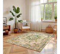 EIWAXU Tappeto decorativo per soggiorno in stile retrò, tappeti di grandi dimensioni per camera da letto, salotto, tappeti lavabili in lavatrice 250x280cm/98x110in