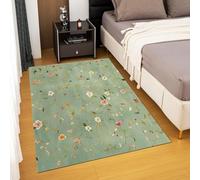EIWAXU Tappeto lavabile con texture floreale, tappeto per soggiorno, camera da letto, tappeti a pelo corto, tappetino antiscivolo sul fondo 60x170cm/24x67in