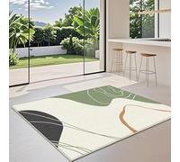 EIWAXU Tappeto minimalista giapponese per soggiorno, decorazione verde, tappeti per grandi stanze, tappeti antiscivolo, tavolini da caffè 250x280cm/98x110in