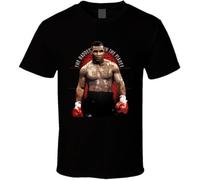 EIWOLJ Mike Tyson Boxer Boxing Legend Heavyweight Champ Baddest Man T Shirt BlackX-Large
