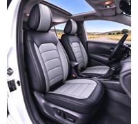 EIYCY Set Completo Coprisedili para Jaguar I-PACE Pelle 5 Posti | Set completo anteriori e posteriori in pelle resistente,design avvolgente 360°per una protezione completa e duratura,Grigio