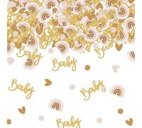 EIYVPRA 100pz Coriandoli Oh Baby Nascita Battesimo Coriandoli Arcobaleno Boho Cuore Decorazione Tavolo Torta Battesimo Baby Shower Nascita Compleanno, il mio battesimo, battesimo bimba, decorazioni
