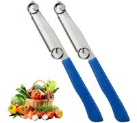 EIYVPRA 2 pezzi coltello per affettare velocemente,coltello per affettare velocemente la frutta e la verdura,pelapatate multifunzionale 3 in 1 taglierina per affettare velocemente la frutta e coltello