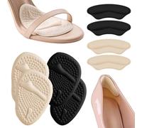 EIYVPRA 4 Pezzi Cuscinetti Metatarsali Donna in Silicone, Set Completo per il Comfort dei Piedi con Salva Tallone e Cuscinetti per Tacchi Alti,Cuscinetti per Avampiede, Adatti a Tutti i Tipi di Scarpe