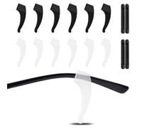 EIYVPRA 8 paires Ferma Occhiali, ferma occhiali, Ferma Occhiali In Silicone, Antiscivolo Occhiali, Reggi Occhiali, Occhiali Antiscivolo Gancio, Occhiali Ear Grips Ganci, Per Occhiali, Occhiali Da Sole