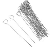 EIYVPRA Spiedini barbecue in acciaio inox 30spiedini in acciaio inox extra lunghi 15,20,25cm accessori per grill e spiedini di carne peperoni e pancetta,spiedini acciaio inox,multiuso,spiedini acciaio