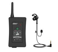 EJEAS FBIM Sistema di Comunicazione per Interfono Bluetooth per Arbitro di Calcio Professionale, Interfono Online per 4 Persone 1500M con Riduzione del Rumore CVC, con Borsa da Braccio (1 Confezione)