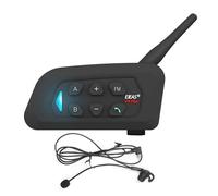 EJEAS Interfono Bluetooth professionale per arbitro, V4C Plus 1500m Auricolare Bluetooth per 4 Persone per Giudici, Allenatori, Formatori, Sicurezza, 1Confezione
