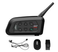 EJEAS V4C Plus Cuffie Interfono Bluetooth Per Arbitro di Calcio Professionale, 1200M 4 Persone Full Duplex Parlando Allo Stesso Tempo Interfono per Calcio e Pallamano Arbitri