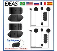 EJEAS V6 PRO + casco moto auricolare auricolare microfono altoparlante Type-C con nuovo stile Clip di montaggio nastro biadesivo regalo