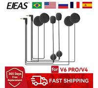 EJEAS V6 PRO Interfono per casco Microfono da 3,5 mm Altoparlante Auricolare per Vnetphone V4 Interfono Bluetooth per moto